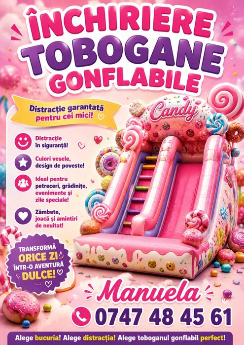 Tobogane gonflabile de închiriat Cluj