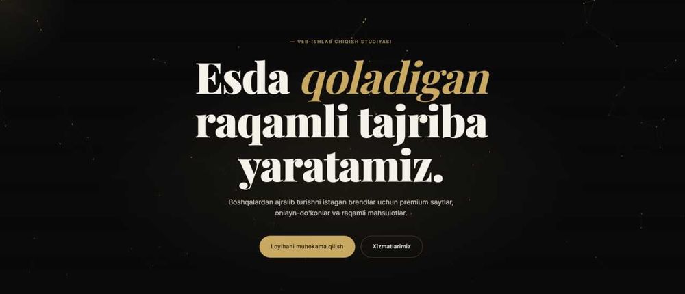 Saytlarni kalit topshirish shartida ishlab chiqamiz