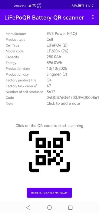 Lifepo4 Батерия 14.3kW за Соларни Системи