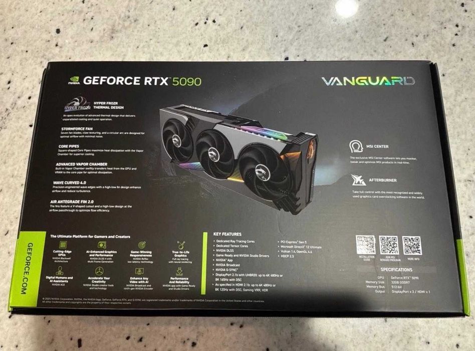 Видеокарта Geforce RTX 5090 32 GB