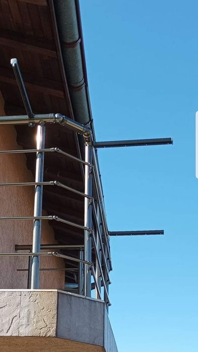 Алуминиев простор сушилник балкон.siv.цвят Сив.prostor.siv.paraped