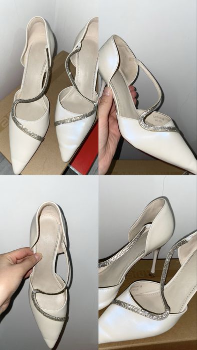 продам белый туфли