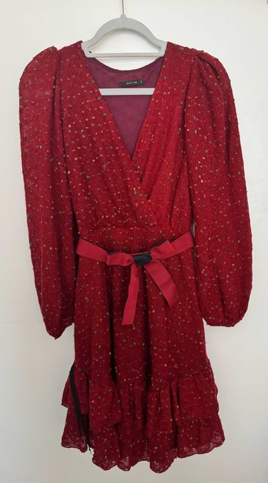 Дамска Рокля Bordo с колан | S/M размер | AVIN
