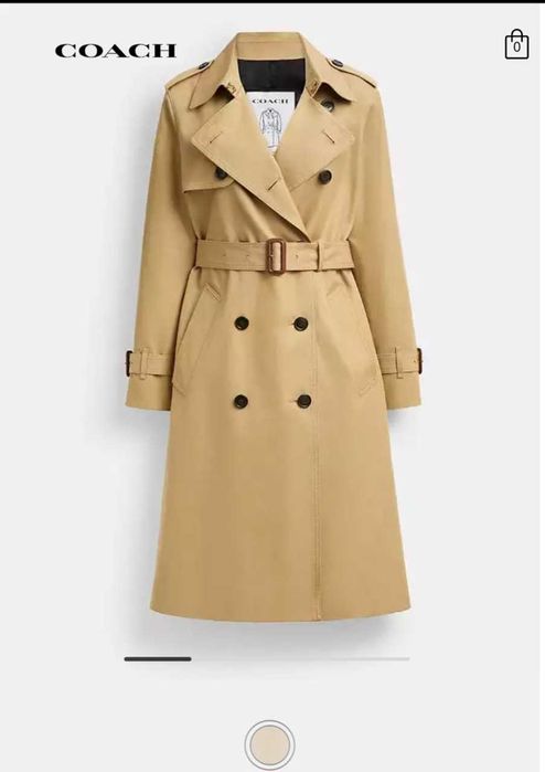 шлифер, тренчкот COACH