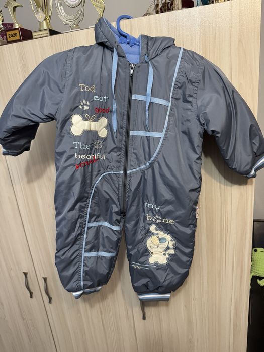 Зимен гащеризон за бебе - 80 см