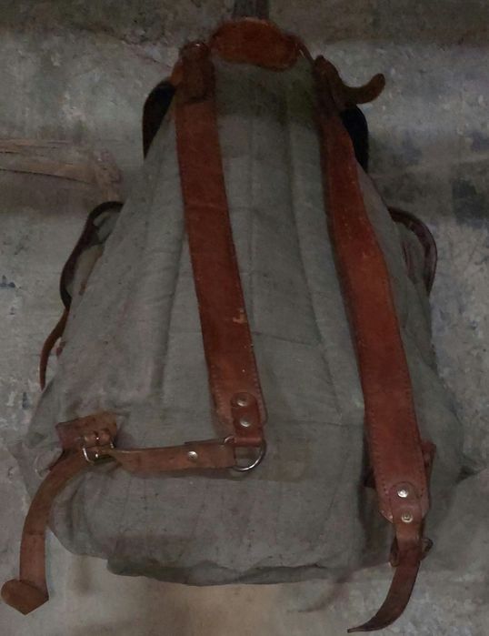 Стара българска брезентова раница 3 бр.