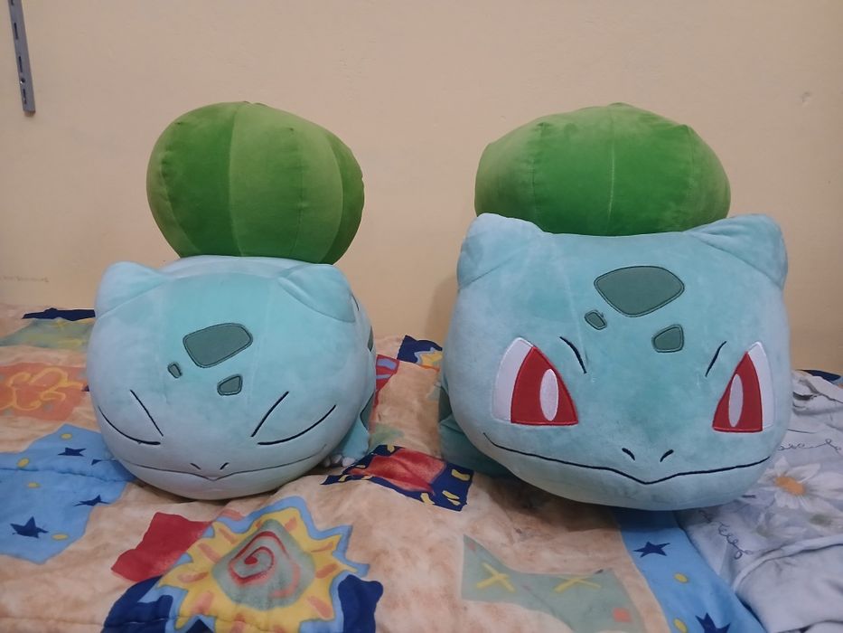 Pokemon ПЛЮШЕН Булбазавър (Bulbasaur) – Два броя, Спящ и Буден