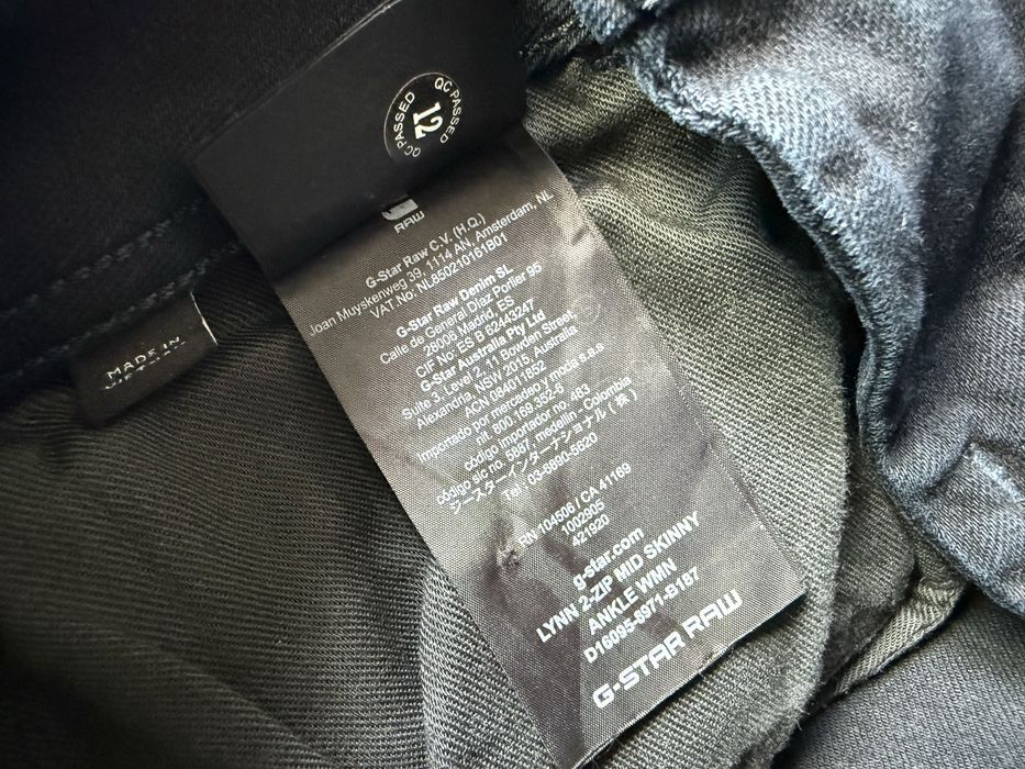G-Star RAW Lynn 2-Zip Mid Skinny Ankle Jeans ОРИГИНАЛНИ дамски дънки - 26
