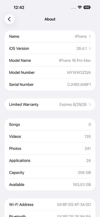 iPhone 16 Pro Max White  256GB Топ - Гаранция и документи