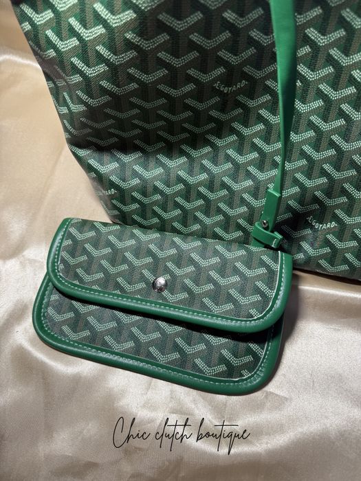 Genti tote goyard alb si verde