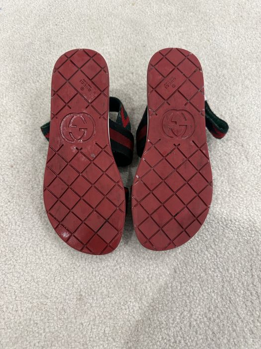 Детски кожени сандали за момиче на Gucci