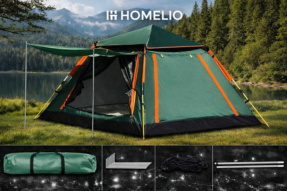 4 kishilik turist chodiri, camping palatka HOMELIO