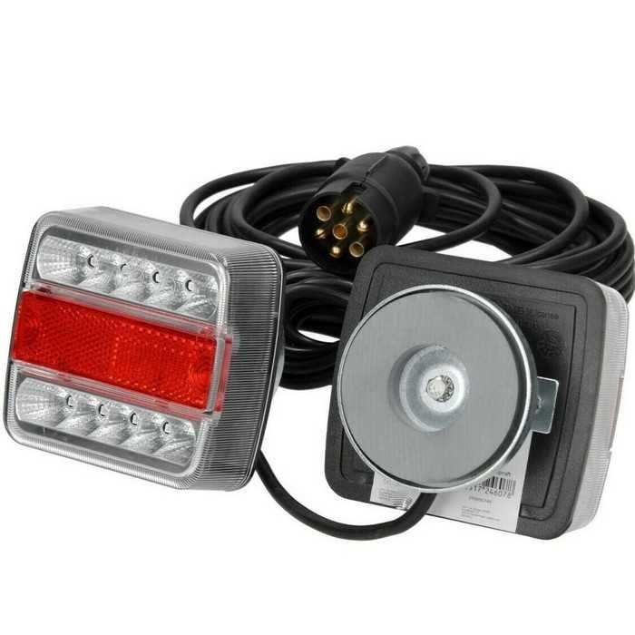 2бр. ЛЕД LED стоп стопове с магнит и 7м. кабел за ремаркета , 12волта