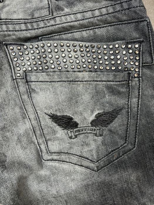 Robins Jean – сиви дънки с камъни (rhinestones)
