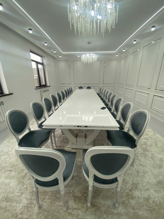 Купить Кухонный Стол Обеденный Мягкий Стул Кресло Стулья Металлические