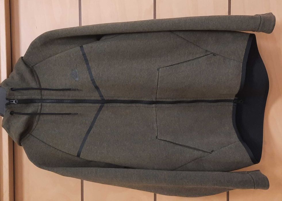 Nike Tch Flc Wr Hoodie Fz Olive-Като Ново