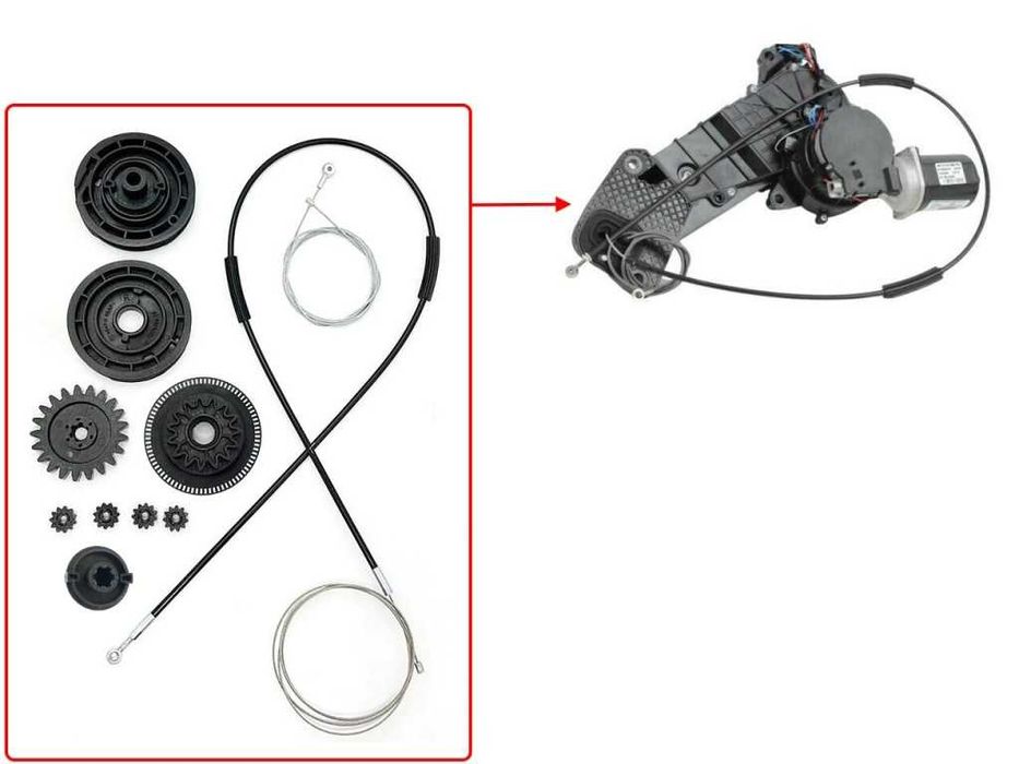 Ремонтен комплект за плъзгаща врата на 
Mercedes Vito W447,  Vito W639