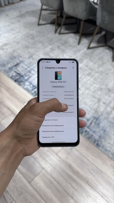 Samsung m 36 5 g 128 gb holati ideal