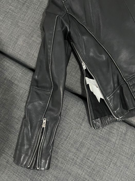 Geacă piele biker damă Zara