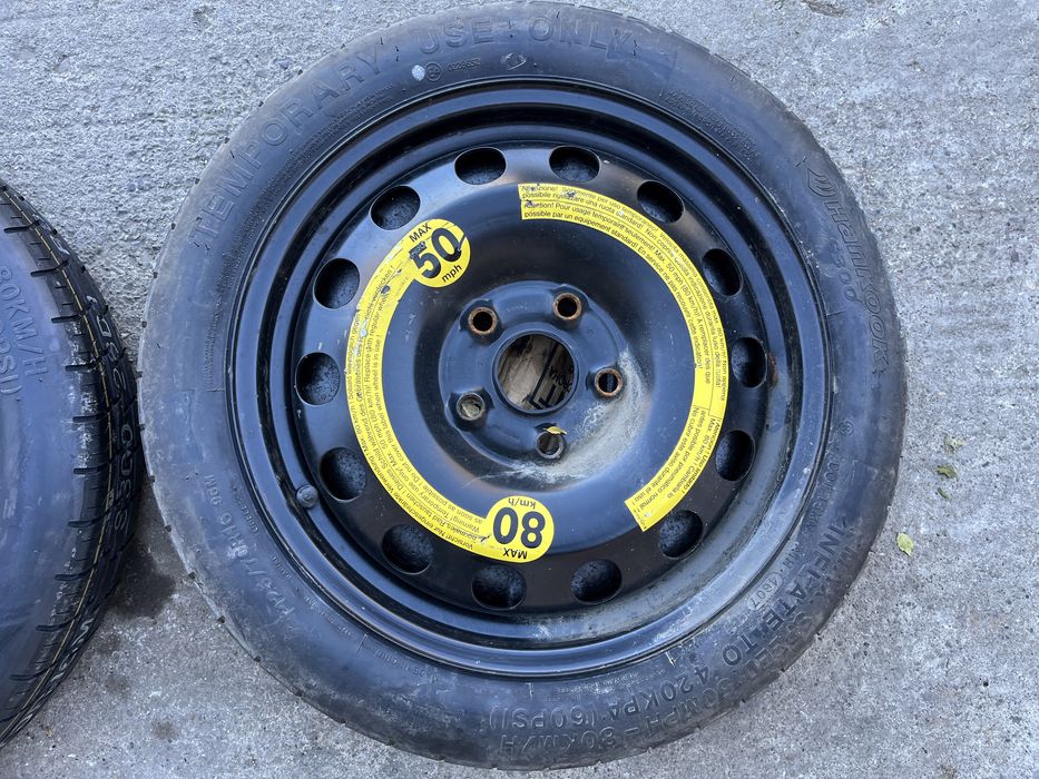 Roata rezerva slim VW Golf Audi A3 T125/70R16 ET25.5
