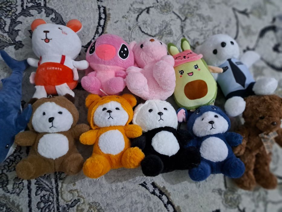 Новые мягкие игрушки плотные По размеру цену разные