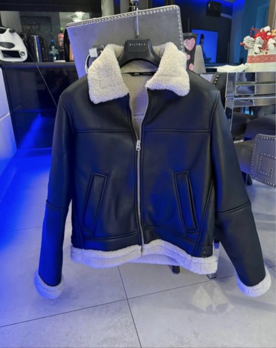 Zara Cojoc de iarna tip geaca aviator