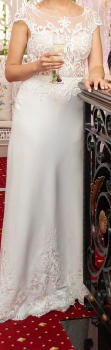 Rochie mireasa 36-S,  - pret initial: 4800/ CADOU: voal 2-3 m lungime