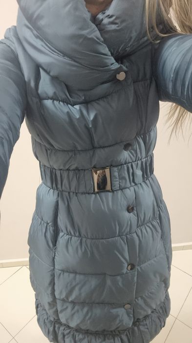 Маслено зелено дълго яке GANG размер S