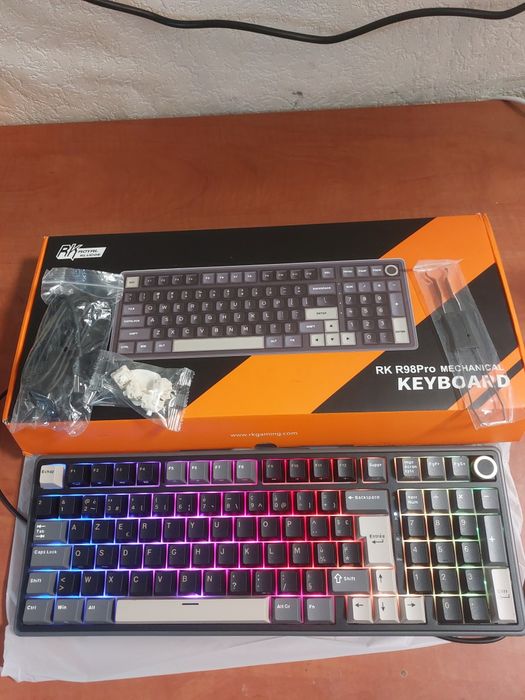 Tastatura mecanica argb gaming Royal Kludge RK R98 Pro wired,blk,noua!