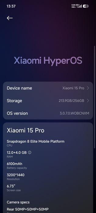 Xiaomi 15 Pro Mi 15 Pro