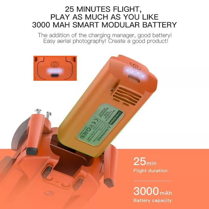 Drona PRO cu GPS,Camera 4K,5G,gimbal 2 axe,20 min,  D 1000 metri, Noua