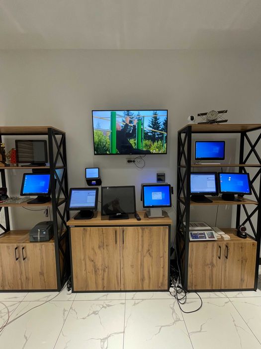 Monoblok kassa aparat pos tizim skaner chek printer orbit x printer