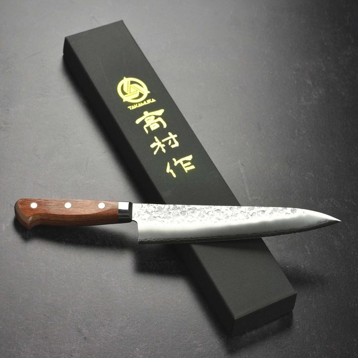 Takamura Chromax Gyuto 21 cm, cuțit ff rar, 64-65 HRC - Made in Japan