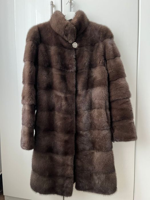 Haina blana vizon naturala m/l