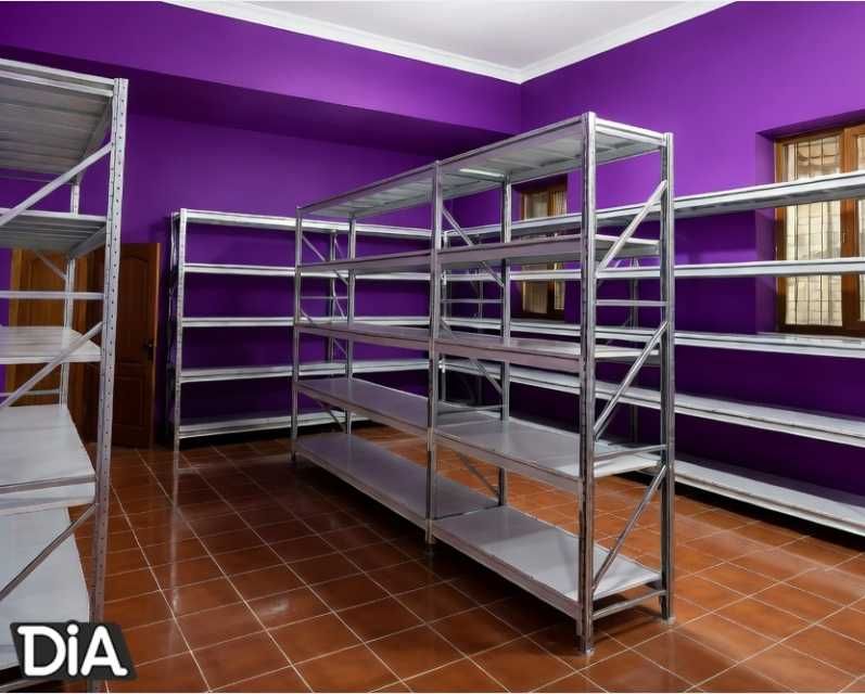 Стеллажи складские металлические, для склада, железная полка