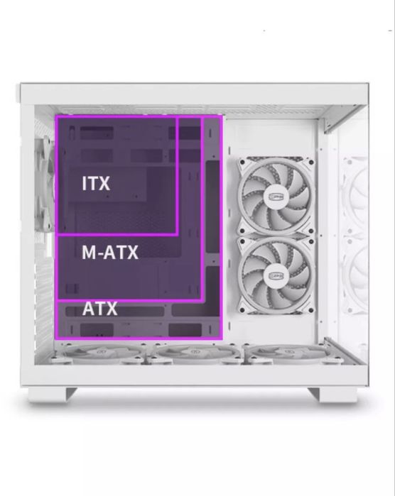 Корпус C3 T500 ARGB WH (Белый, Аквариум, 6 кулеров)
