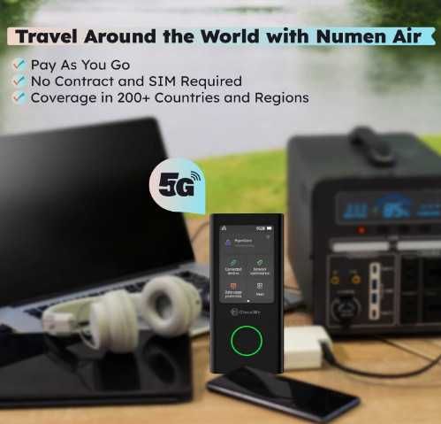 Преносим безжичен рутер GlocalMe Numen Air 5G