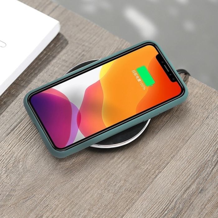 Husa slim anti-aderentă cu microfibra pt iPhone 11, 11 Pro, 11 Pro Max