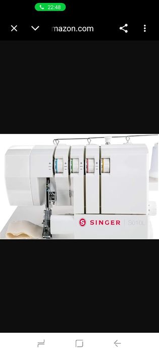 Singer S010L Мощна шевна машина с оверлок и свободно рамо 2/3/4