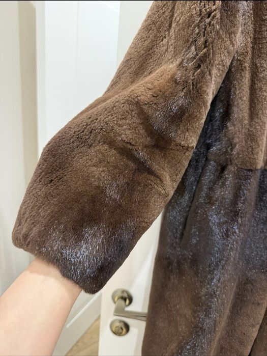 Норковая шуба,стриженная