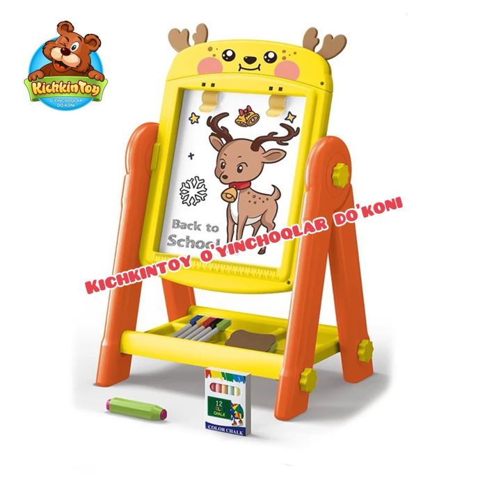 Доска Doska mel marker bilan chizadigan Детская машина Толокар Самокат