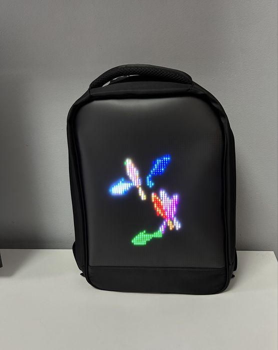 Rucsac inteligent Smart Leziter Pixo LED negru