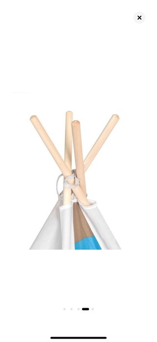 Детска палатка с дървена рамка 120х120х150см.