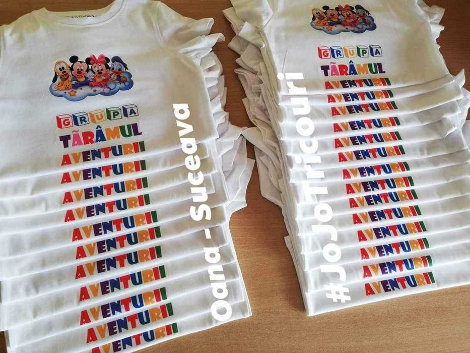 Tricouri copii sfarsit de an gradinita scoala