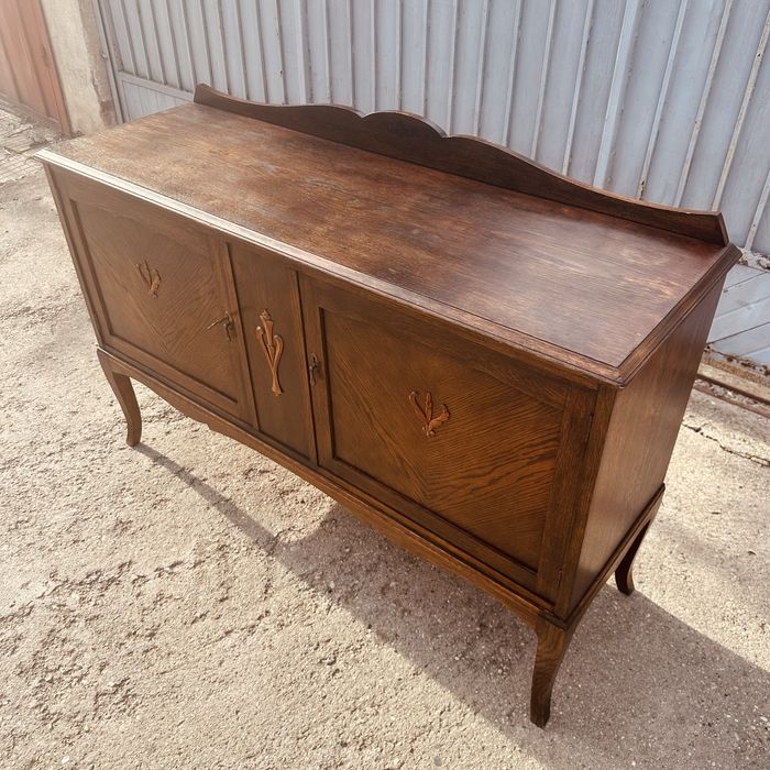 Шведски винтидж бюфет / скрин – масив, 1930–1940 г.