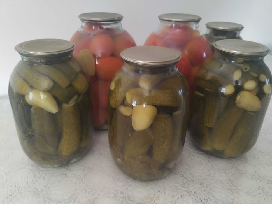 Огурцы, помидоры, огонёк