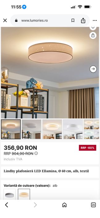 Plafoniera led 60cm