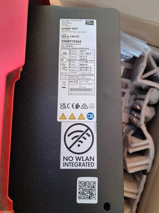 Invertor Solar SMA Sunny Boy 6.0 (SB6.0-1AV-41) – Putere 6kW