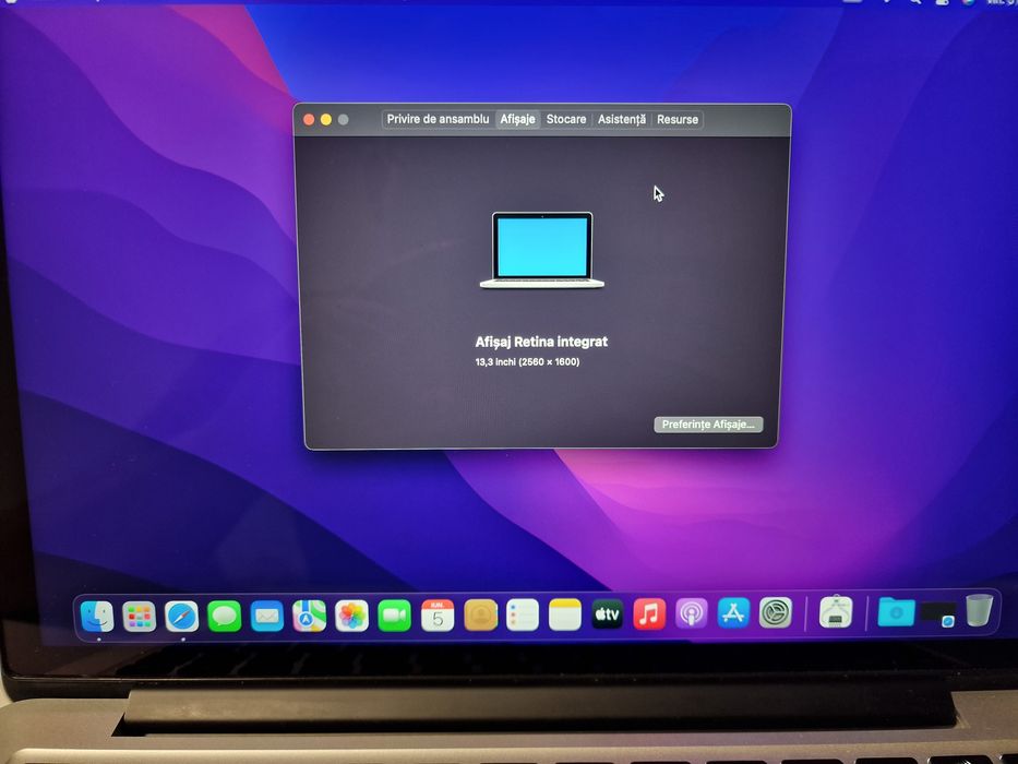 Apple MacBook Pro Retina 13-inch (Early 2015) - i5, 8GB RAM/SSD 120Gb