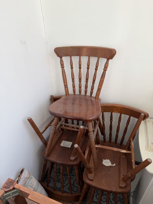 Стол и стулья б/у